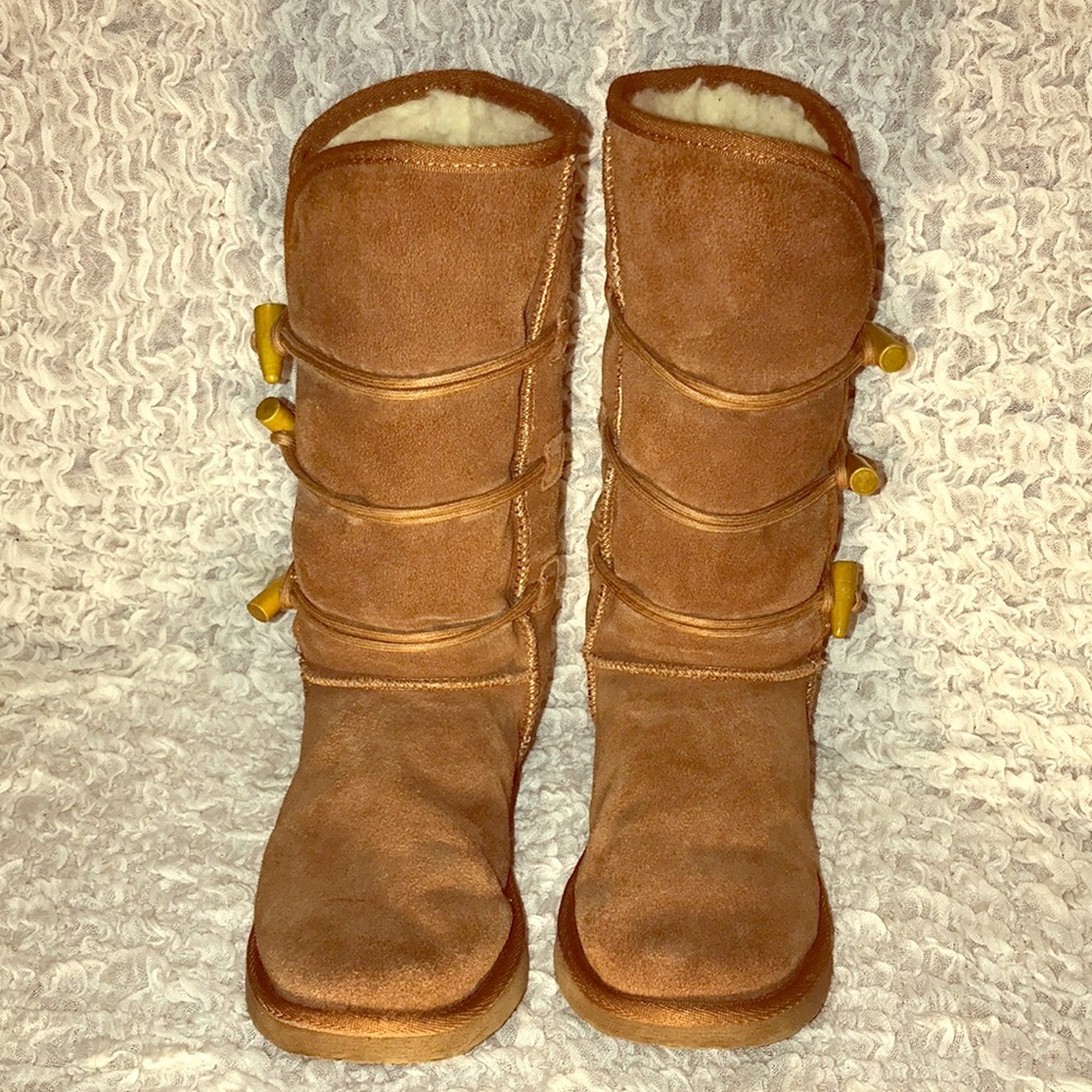 Ukala tan suede boots